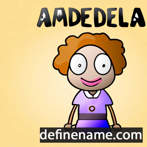 cartoon of the name Amelda