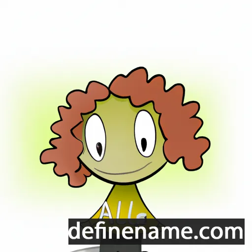 cartoon of the name Amele