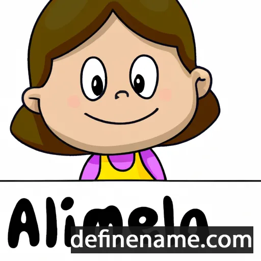 cartoon of the name Amelía