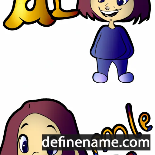 cartoon of the name Ameli