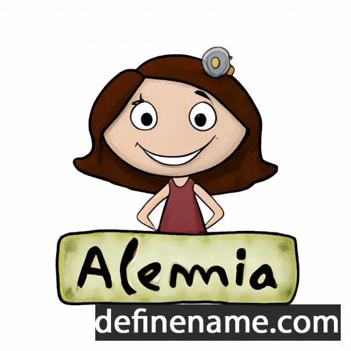 cartoon of the name Ameliana