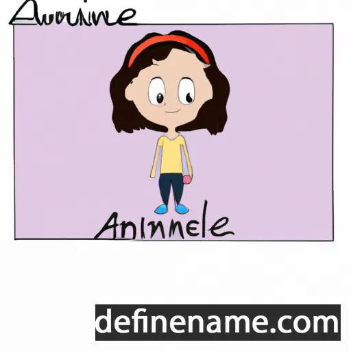 cartoon of the name Ameline