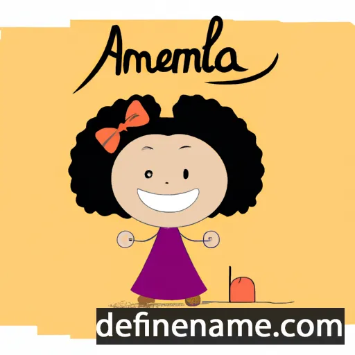 cartoon of the name Amelinha