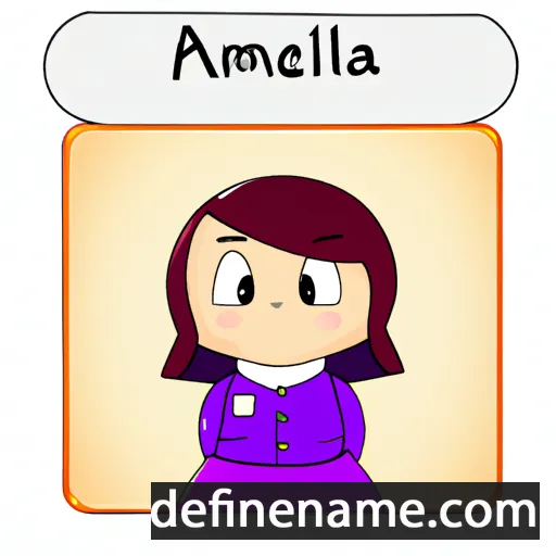 cartoon of the name Amelita