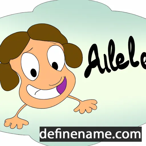 cartoon of the name Ameliu