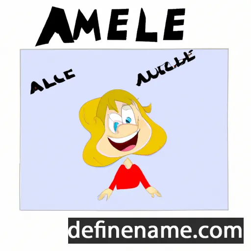 cartoon of the name Amelle