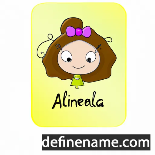 cartoon of the name Amellina