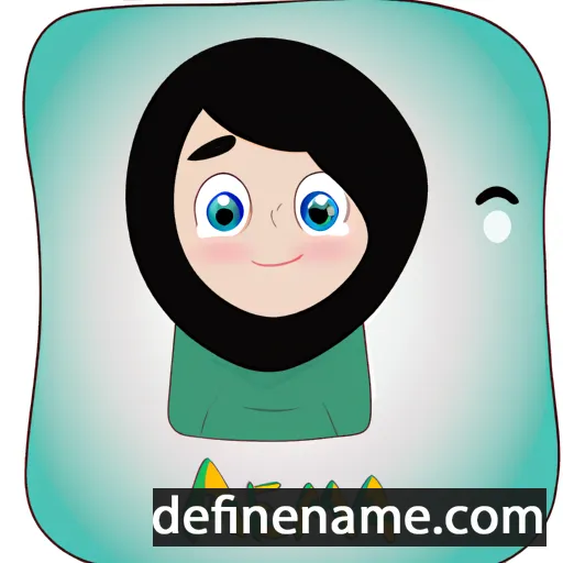 cartoon of the name Amena