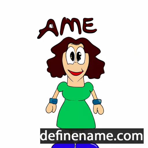 cartoon of the name Amene