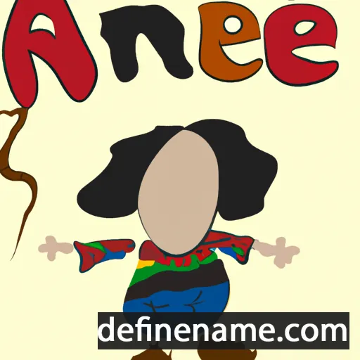 cartoon of the name Ameneh