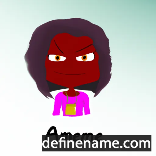 cartoon of the name Amenie