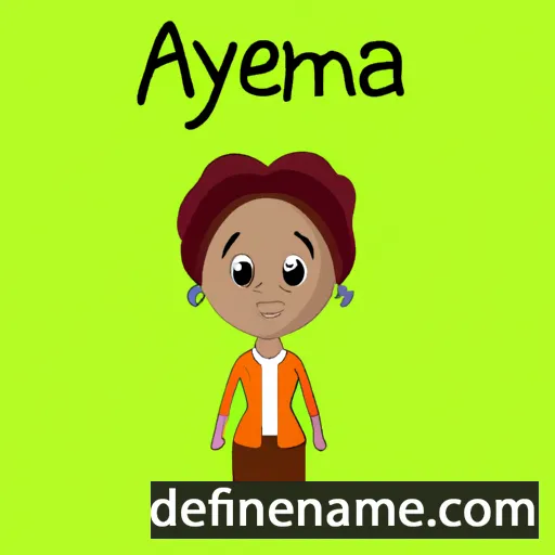 cartoon of the name Amenya