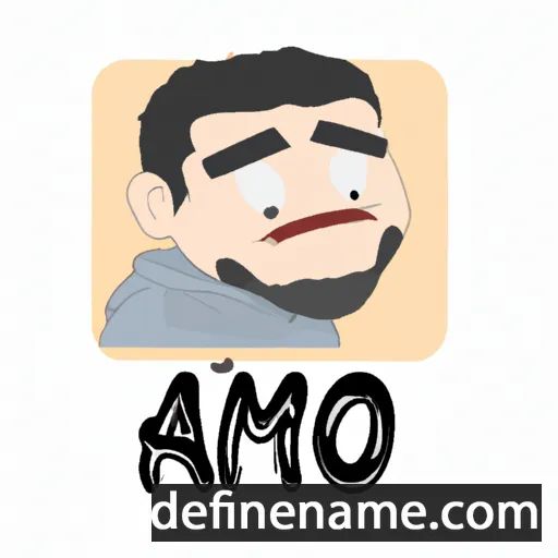 cartoon of the name Ameq