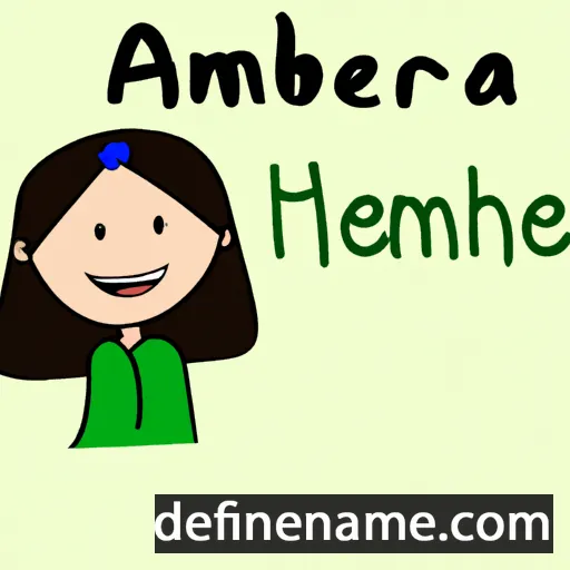 cartoon of the name Amerah