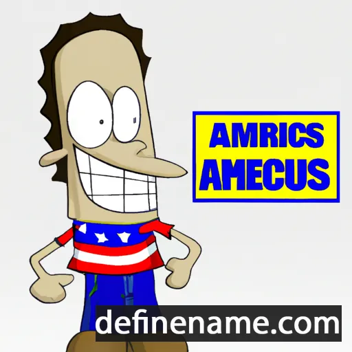 cartoon of the name Americus