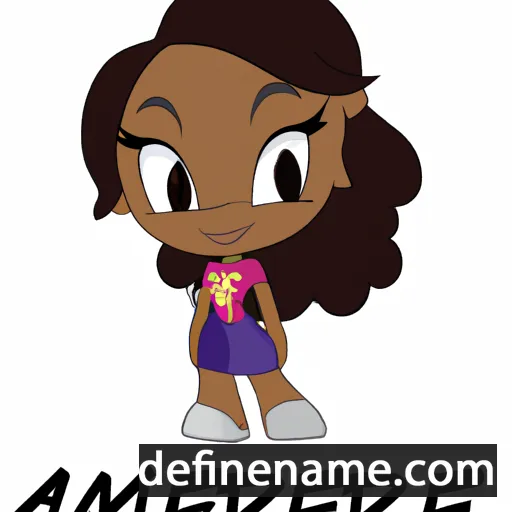 cartoon of the name Amerie