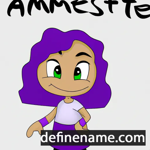 cartoon of the name Ametista