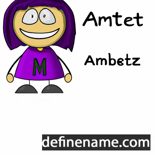 cartoon of the name Ametiszt