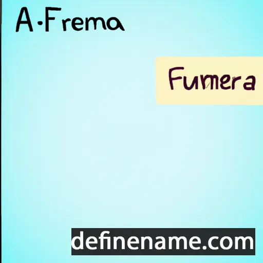 cartoon of the name Ameurfina