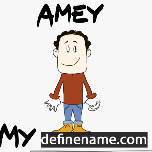 cartoon of the name Amey