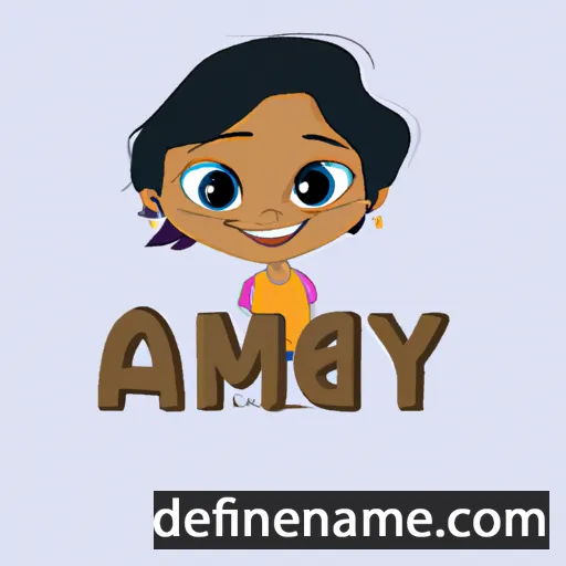 cartoon of the name Ameya