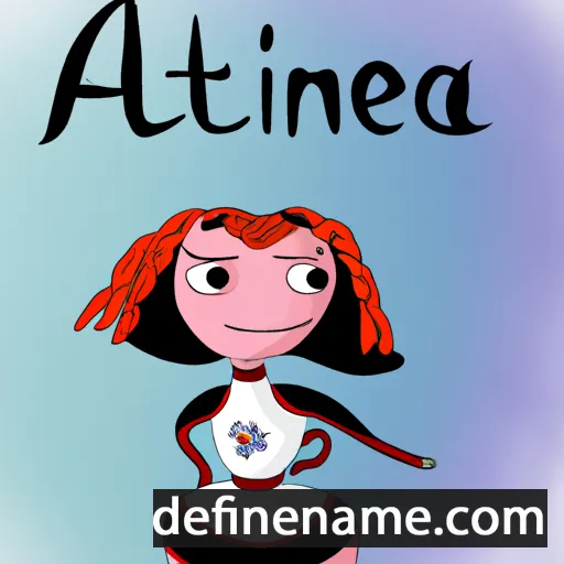 cartoon of the name Amfitea