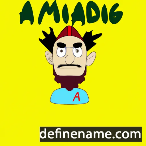 cartoon of the name Amgid