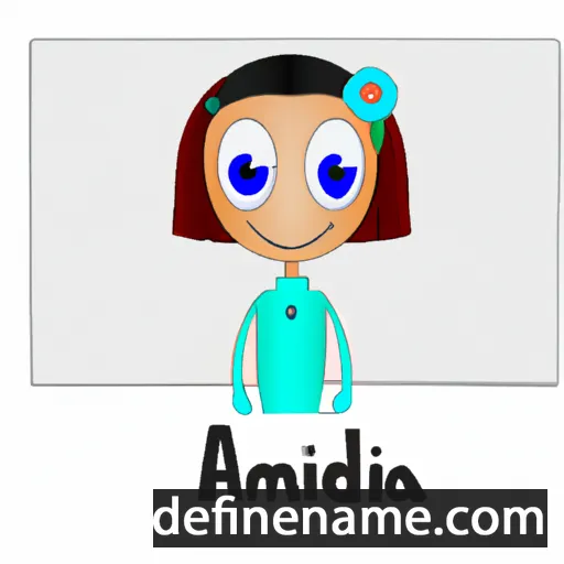 cartoon of the name Amianda