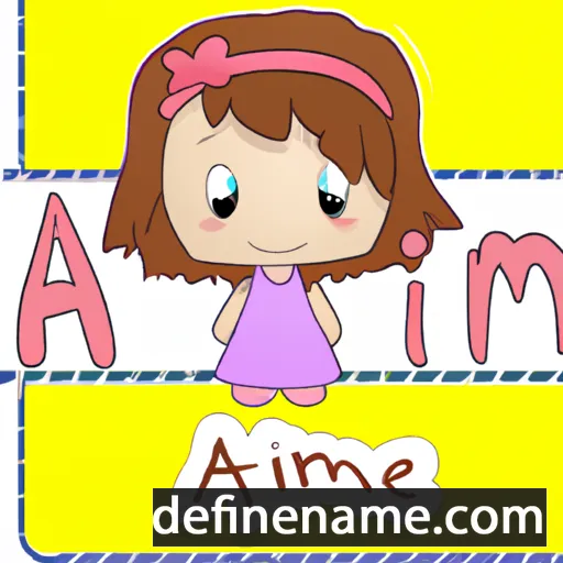 cartoon of the name Amie