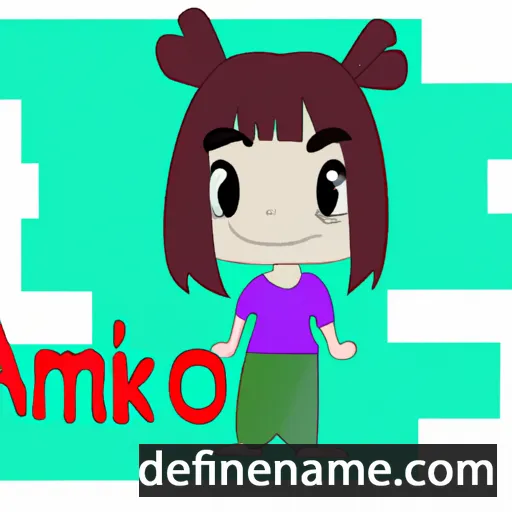 cartoon of the name Amiko