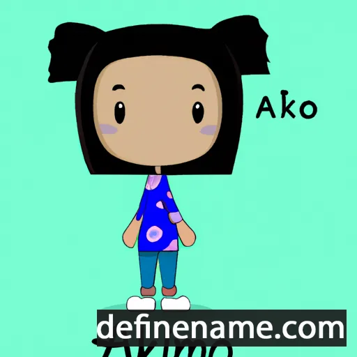 cartoon of the name Amiko