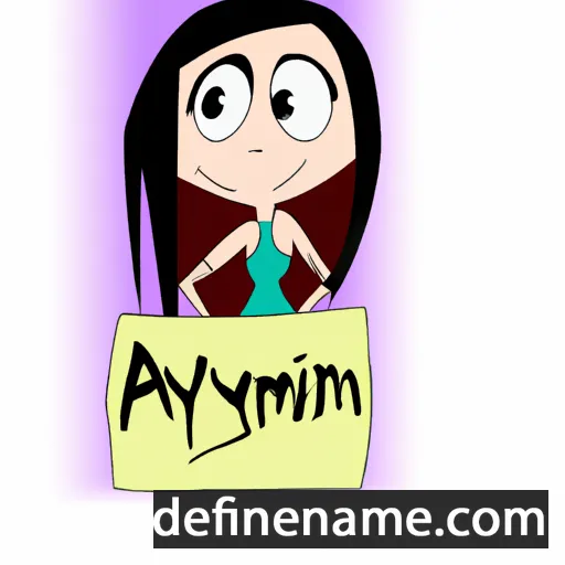 cartoon of the name Amilyn