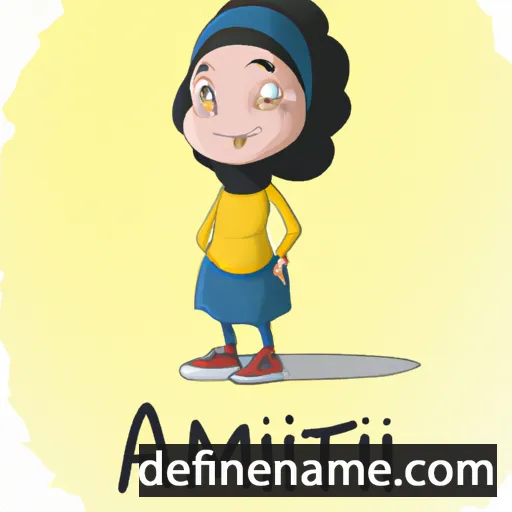 cartoon of the name Aminat