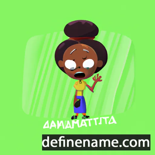 cartoon of the name Aminatta