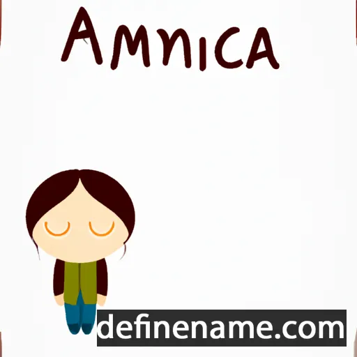 cartoon of the name Amincia