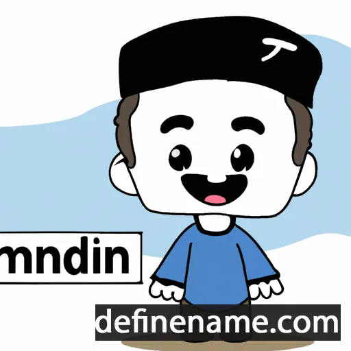 cartoon of the name Aminudin