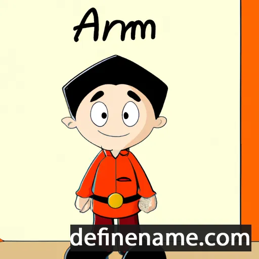 cartoon of the name Amiram