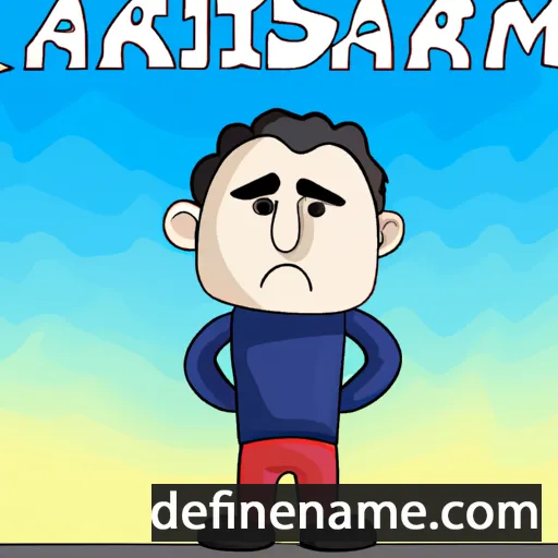 cartoon of the name Amirarsalan