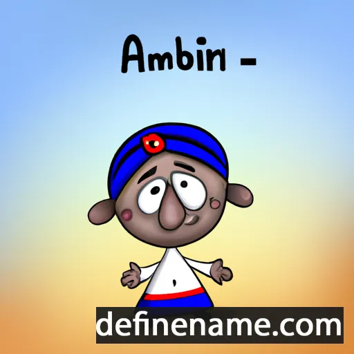 cartoon of the name Amirbai