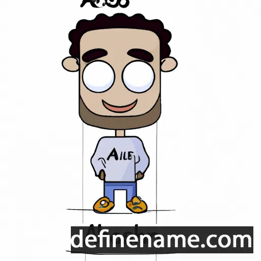 cartoon of the name Amirhossein