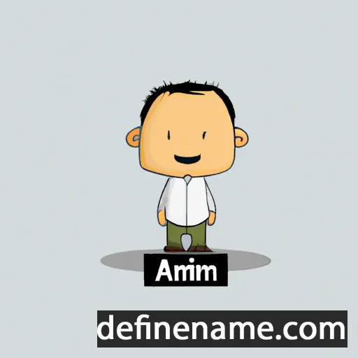 cartoon of the name Amiruddin