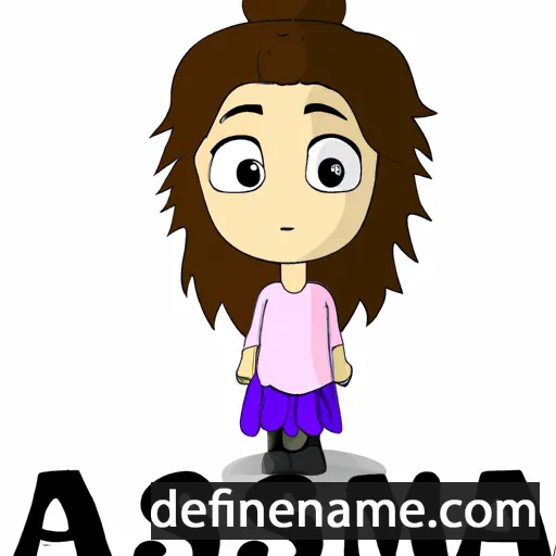 cartoon of the name Amisa