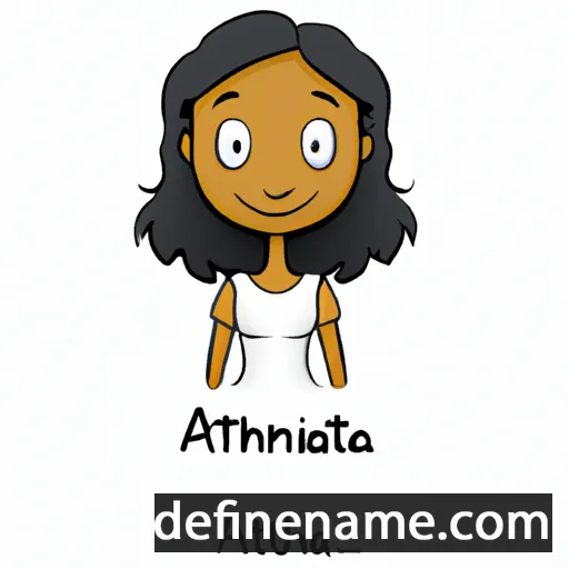 cartoon of the name Amitha