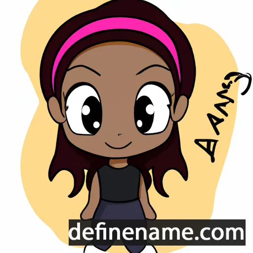 cartoon of the name Amiya