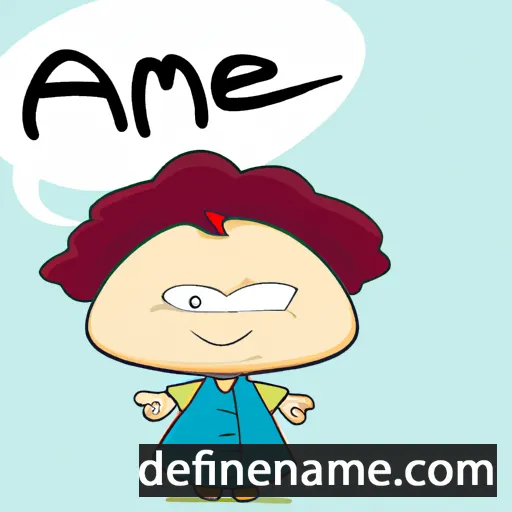 cartoon of the name Amme