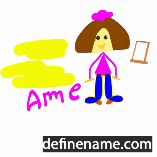 cartoon of the name Ammie