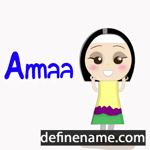 cartoon of the name Amnah