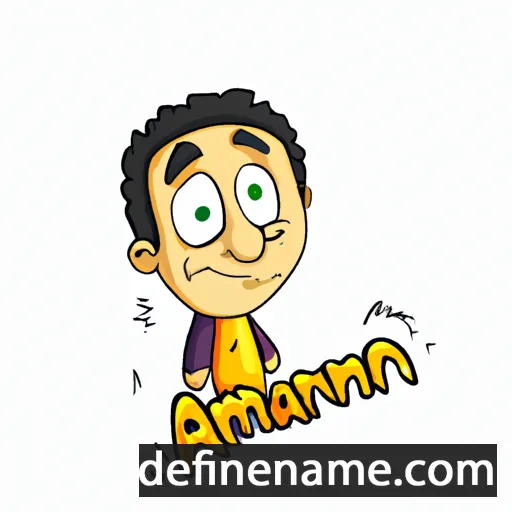 cartoon of the name Amnart