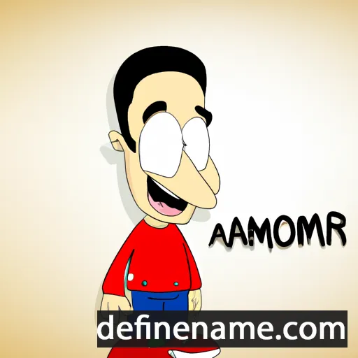 cartoon of the name Amnor