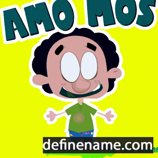 cartoon of the name Amós